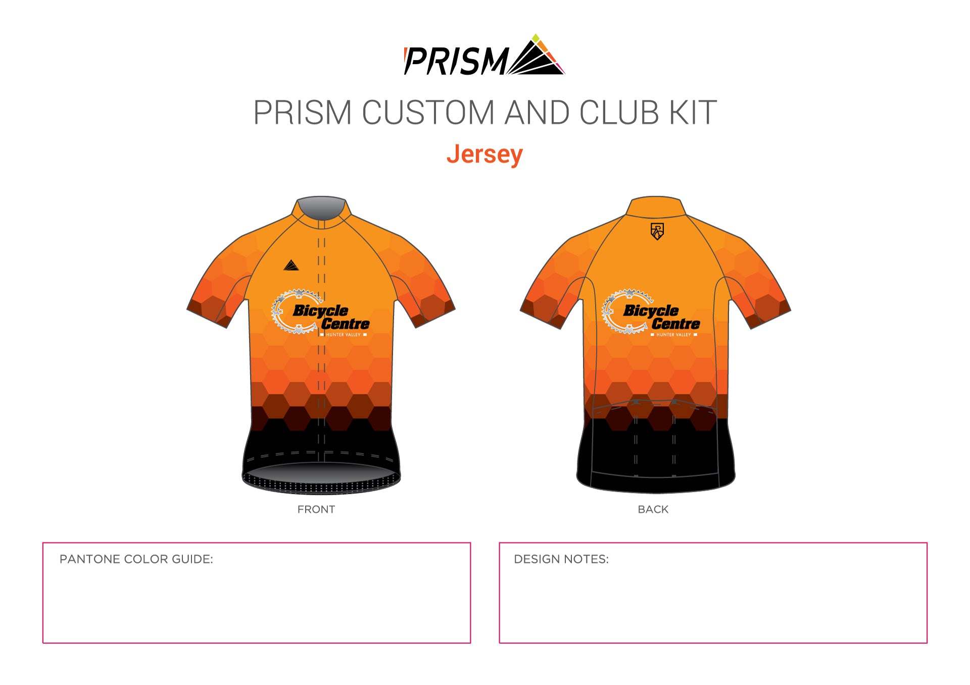 Men's Spring Classics Jersey - Relaxed Cut - With Race Number Pocket - HVBC Sunrise