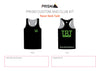 TRT Men's Running Tank Racer Back - Black