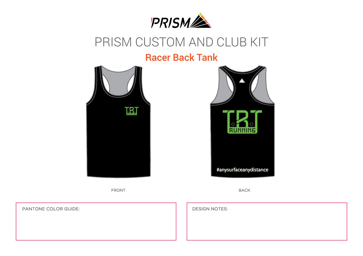 TRT Women's Running Tank Racer Back - Black