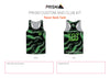 TRT Men's Running Tank Racer Back - Black Lightning