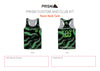 TRT Women's Running Tank Racer Back - Black Lightning