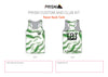 TRT Women's Running Tank Racer Back - White Lightning