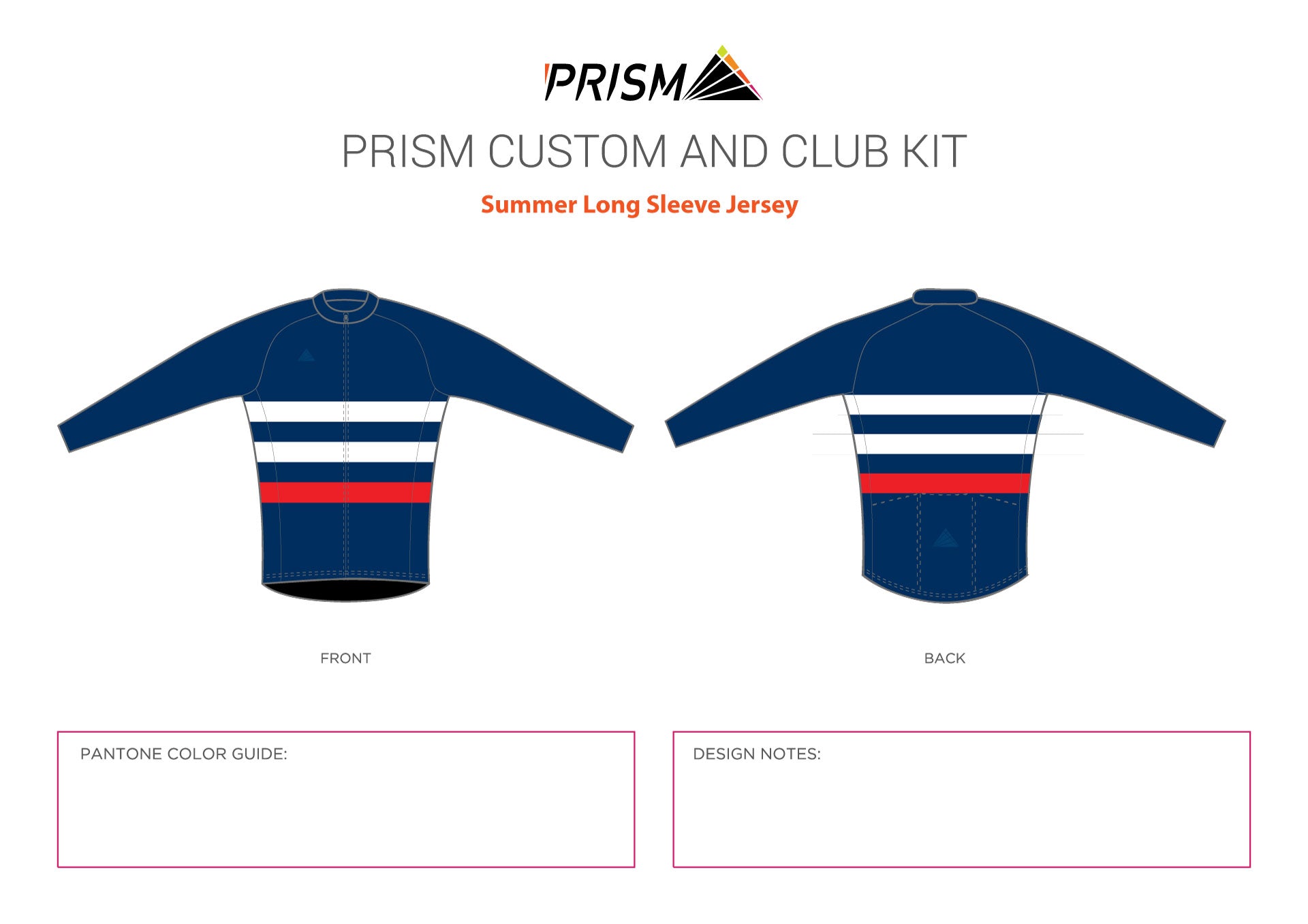 Men's Spring Classic Summer Weight Long Sleeve Jersey - Race Cut