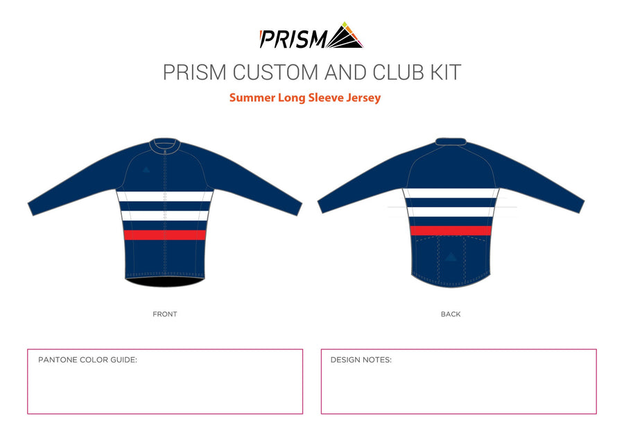Men's Spring Classic Summer Weight Long Sleeve Jersey - Race Cut