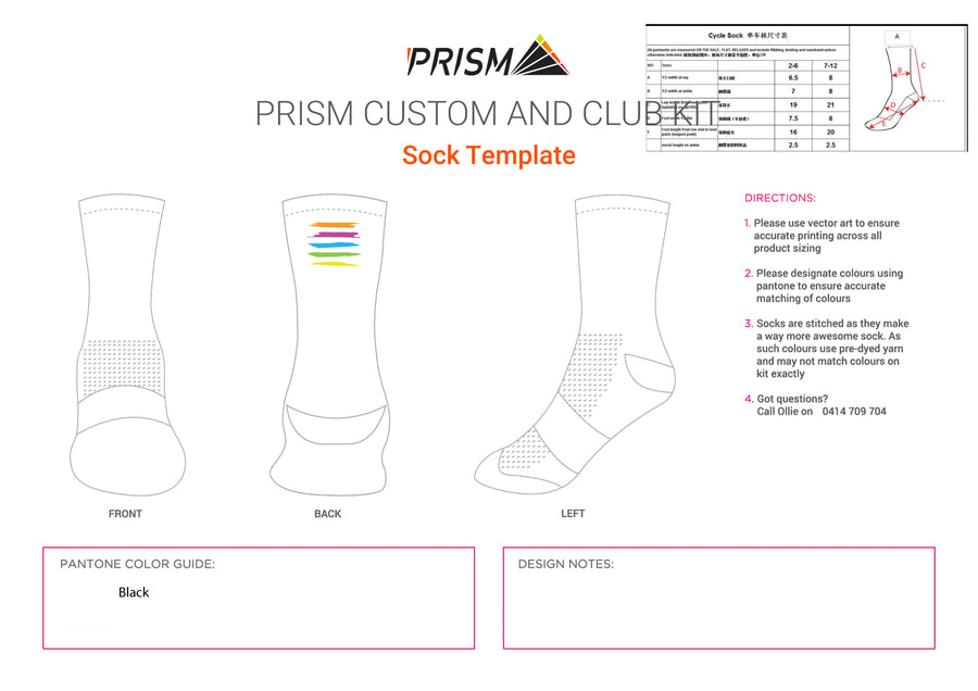 2 Pack of Prism Socks