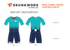 Men's Skunkworx Crit Suit X1 - Short Sleeves-Breakwater Blue Edition