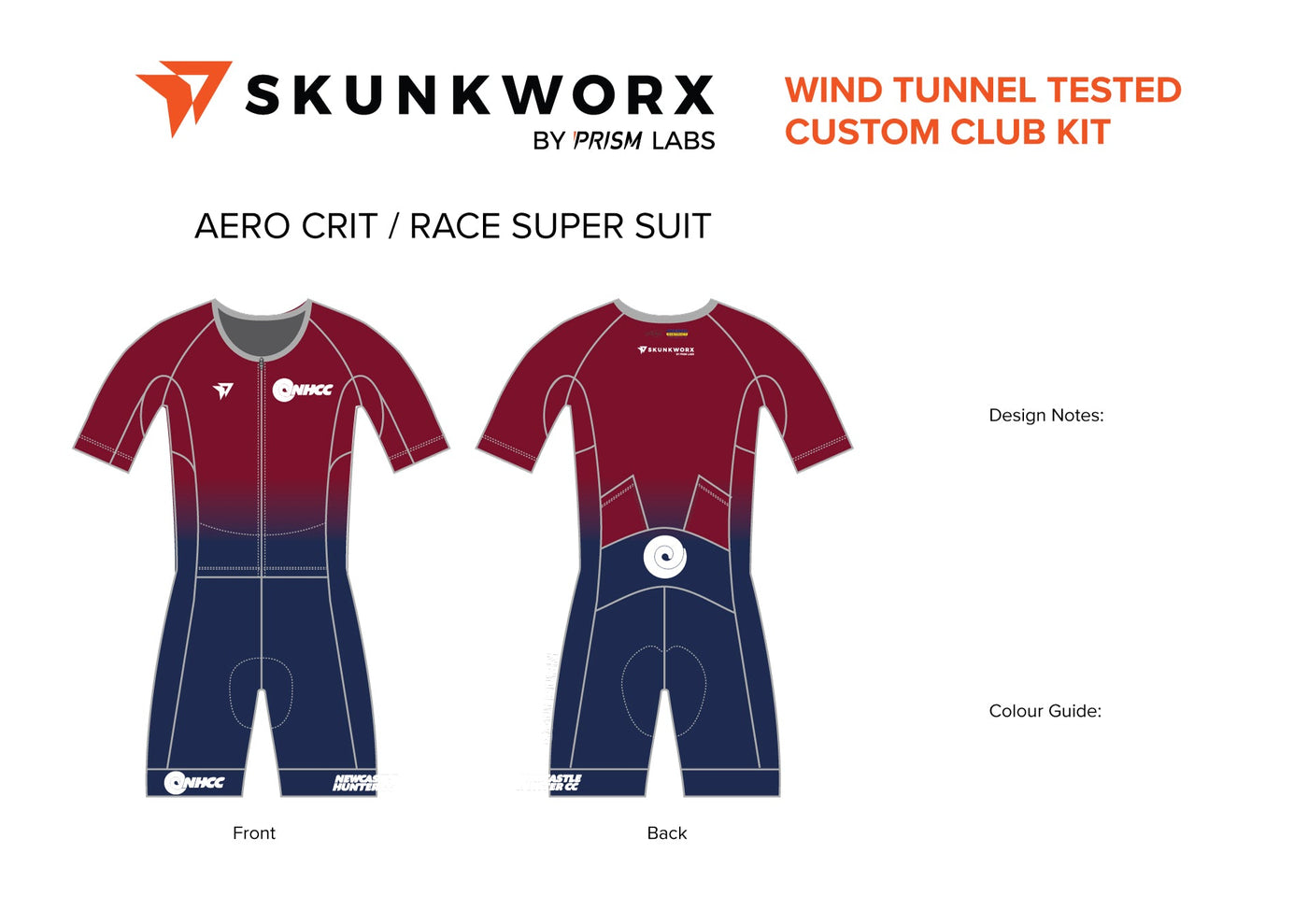 Men's Skunkworx Crit Suit X1 - Short Sleeves-Maroon Edition