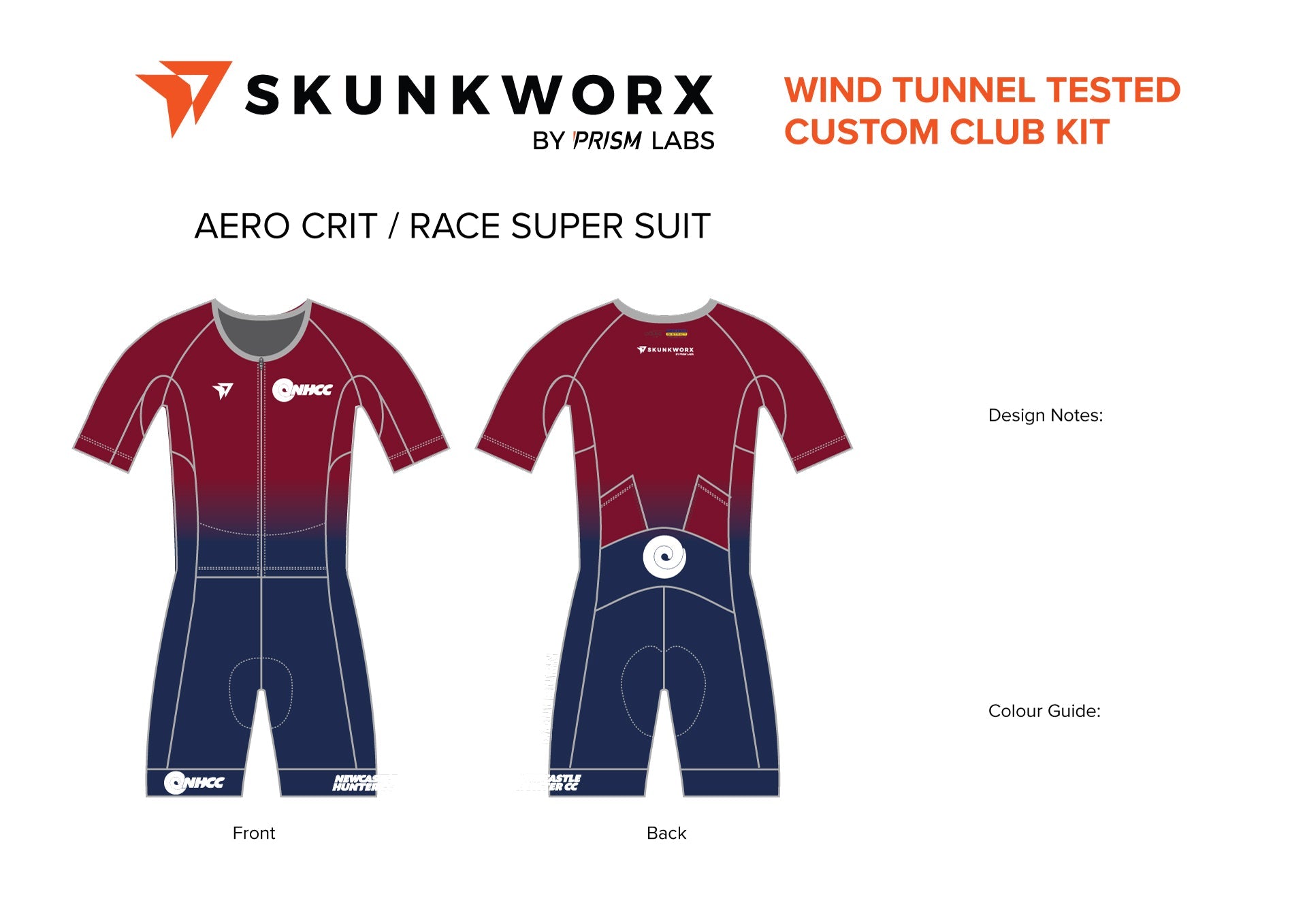 Men's Skunkworx Crit Suit X1 - Short Sleeves-Maroon Edition