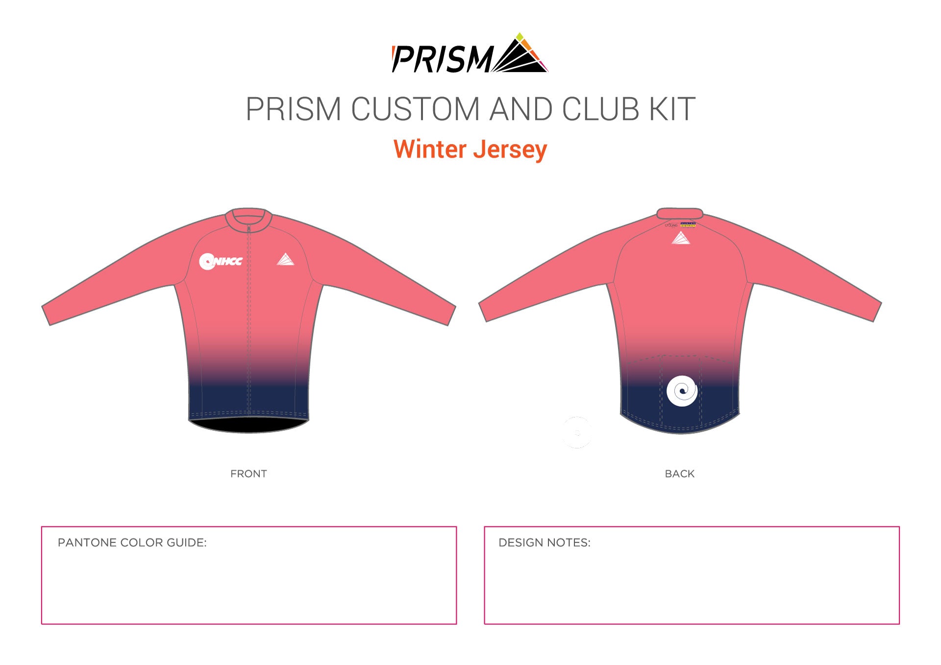 Men's Grand Tour Winter Jersey-Progressive Peach Edition