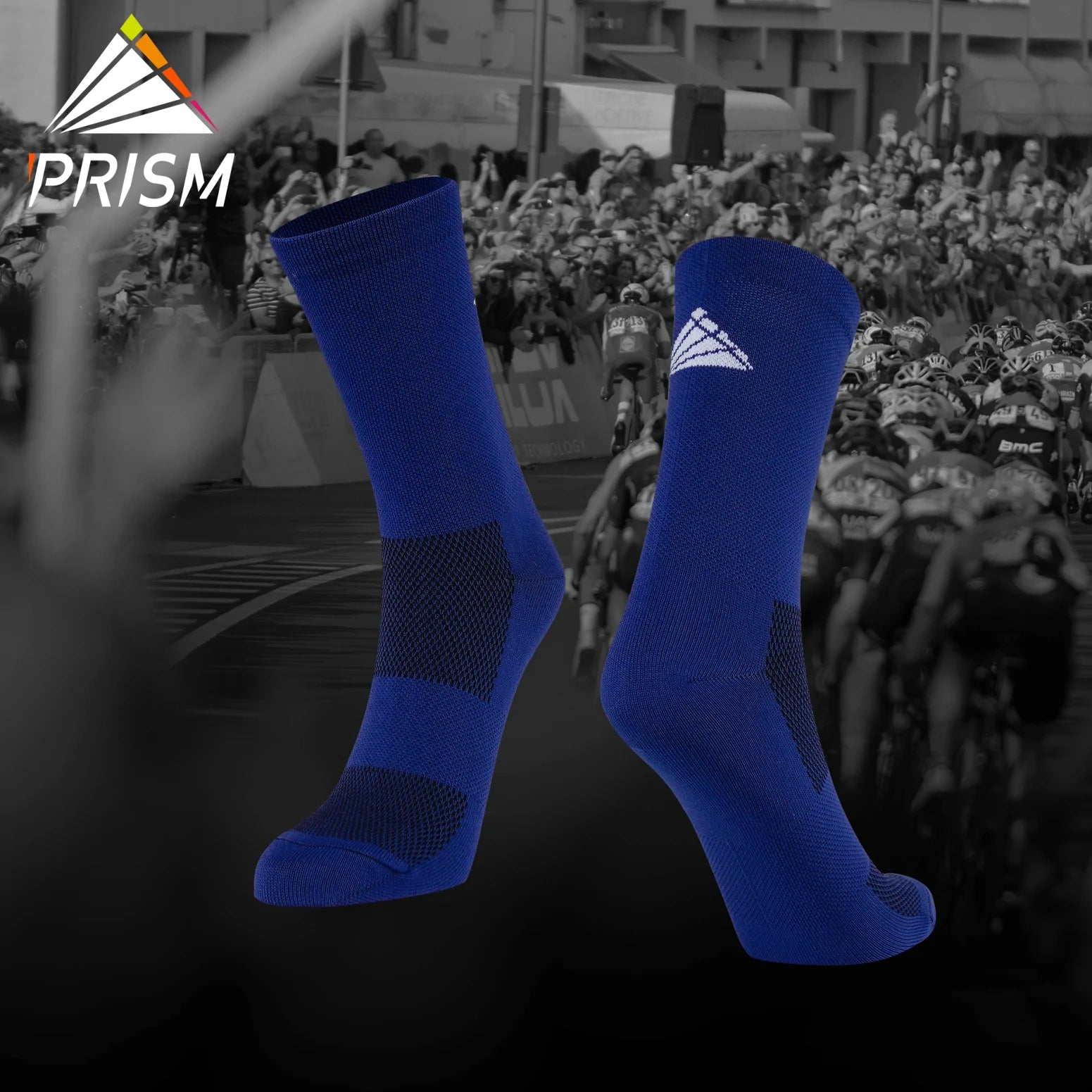 Navy sock WhiteLogo - 2 Pack