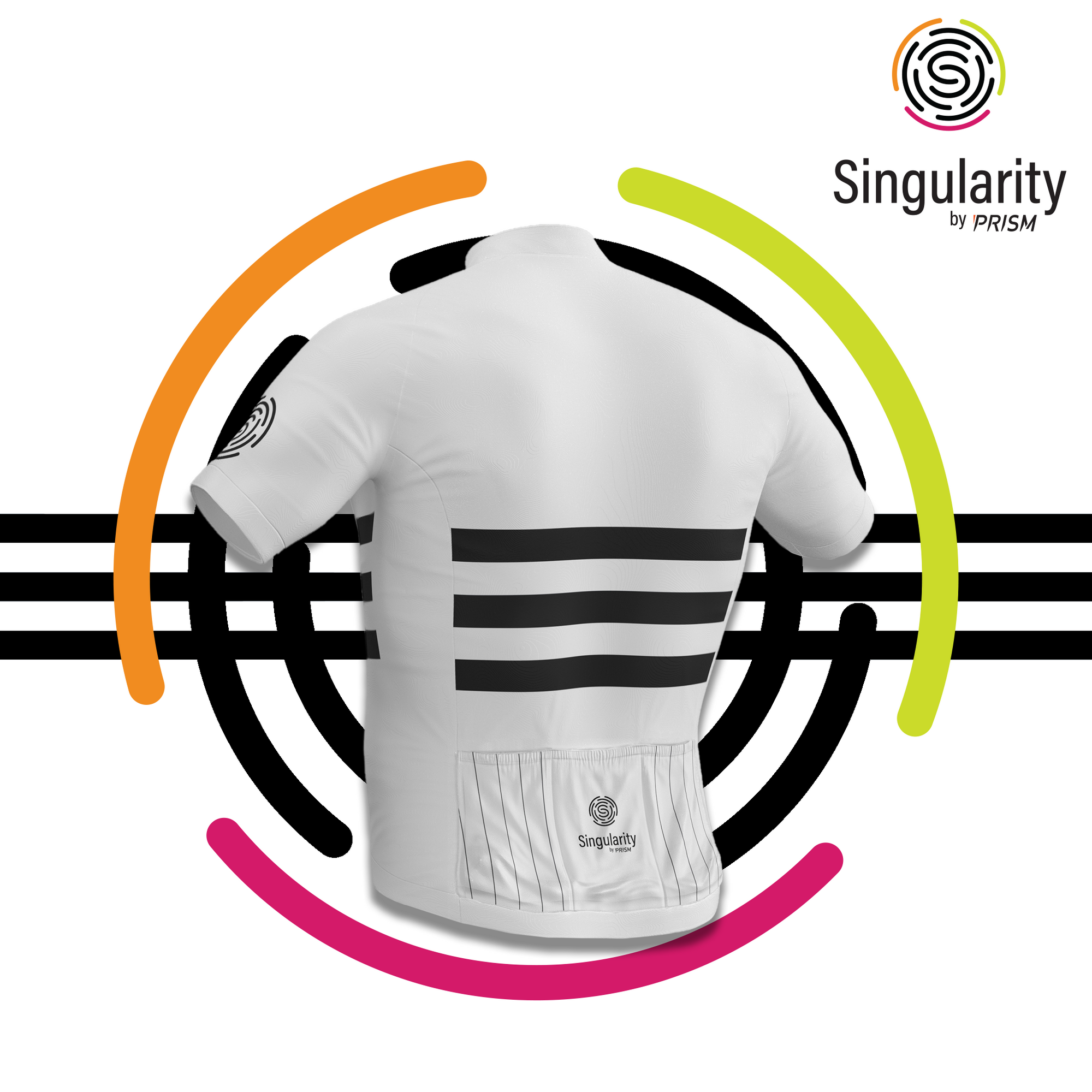 Men's Singularity White Eastern Bloc 3 Stripe