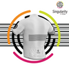 Men's Singularity White Half Stripe