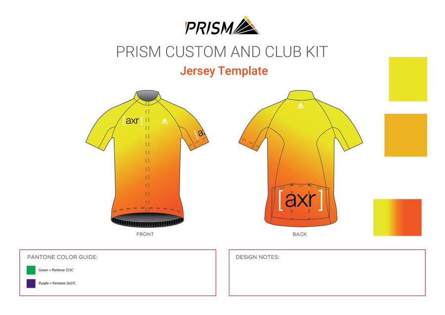 AXR Mens Race Cut Spring Classics Jersey