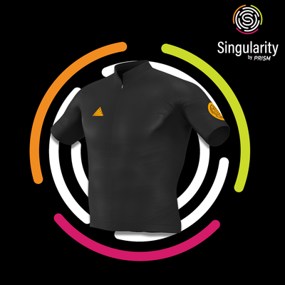 Men's Singularity Block Saffron Logo