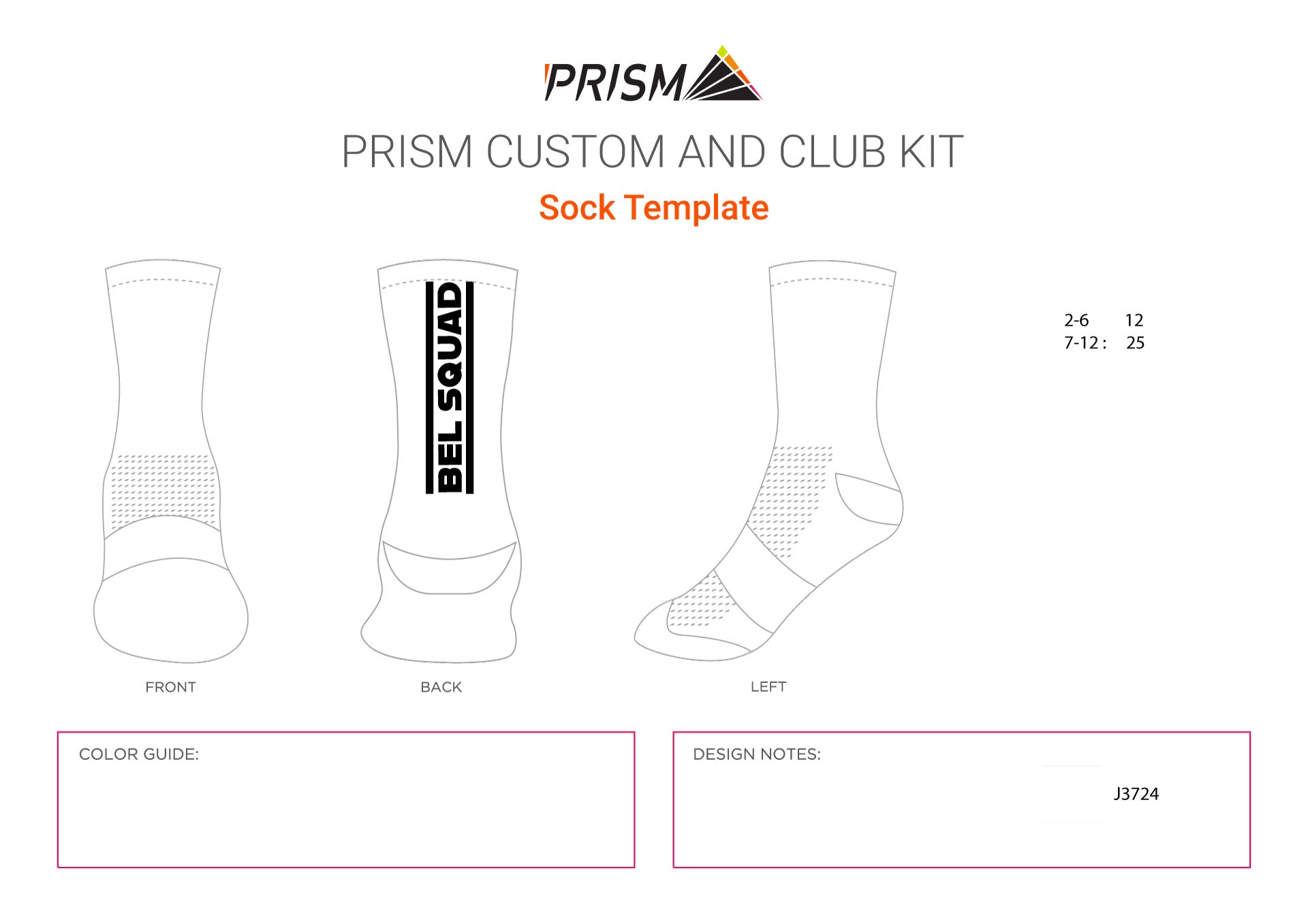 bel-squad-tdu-2023 Sock - Black Logo - 2 Pack