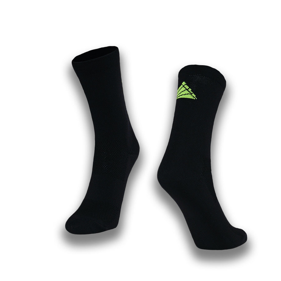 Black and Fluorescent Chartreuse Logo