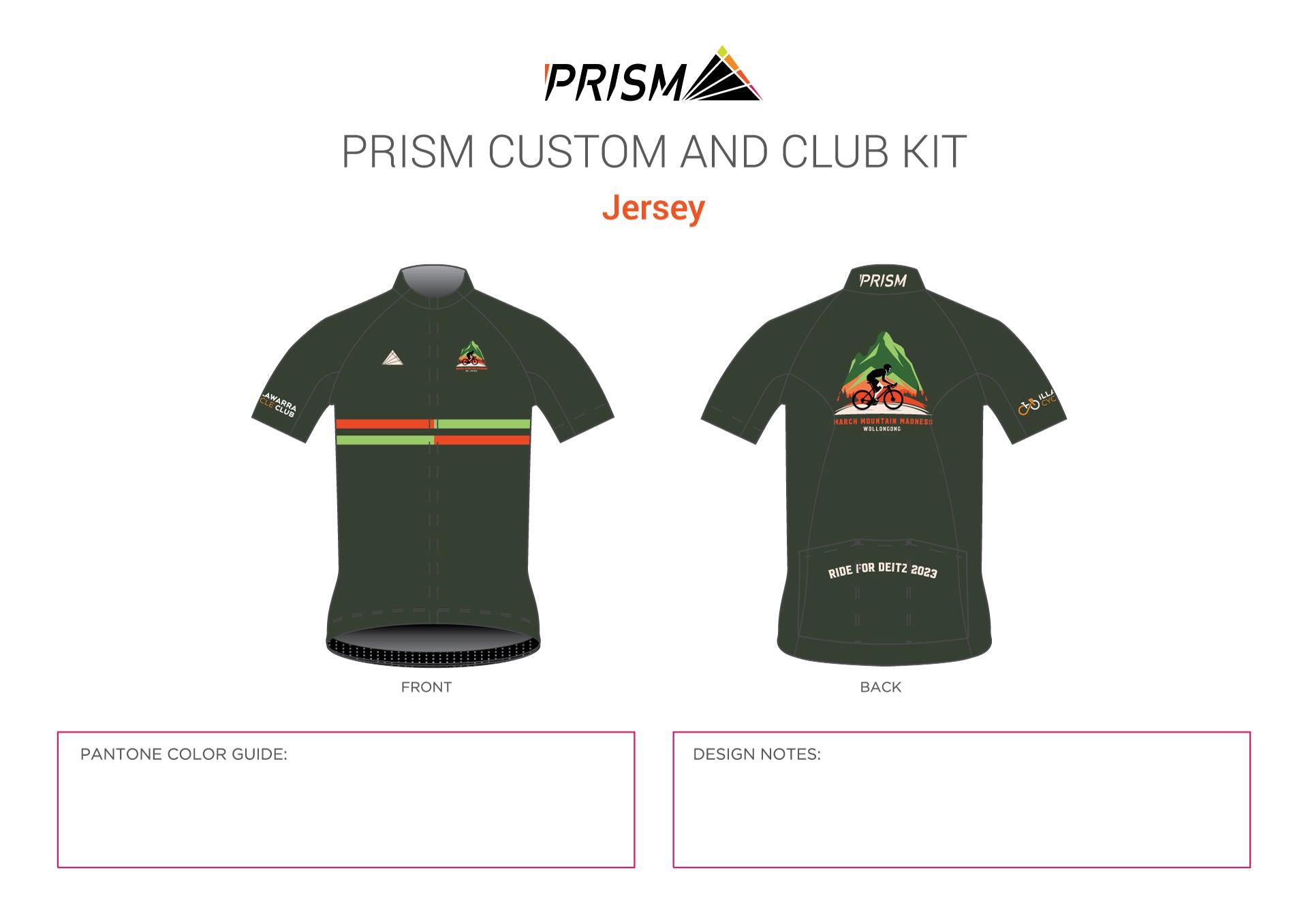 Women's Low Collar Grand Tour Jersey - March Madness for Deitz