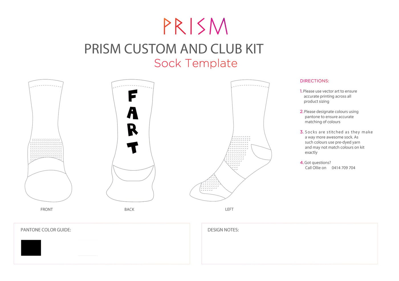 Fart Sock  Black Logo - 2 Pack