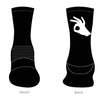 Design Finger Circle White on Black