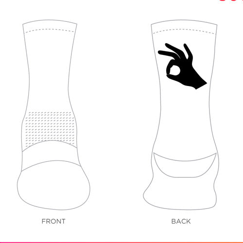 Design Finger Circle Black on White