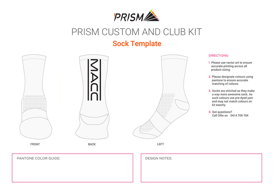MACC Sock - Black Logo - 2 Pack