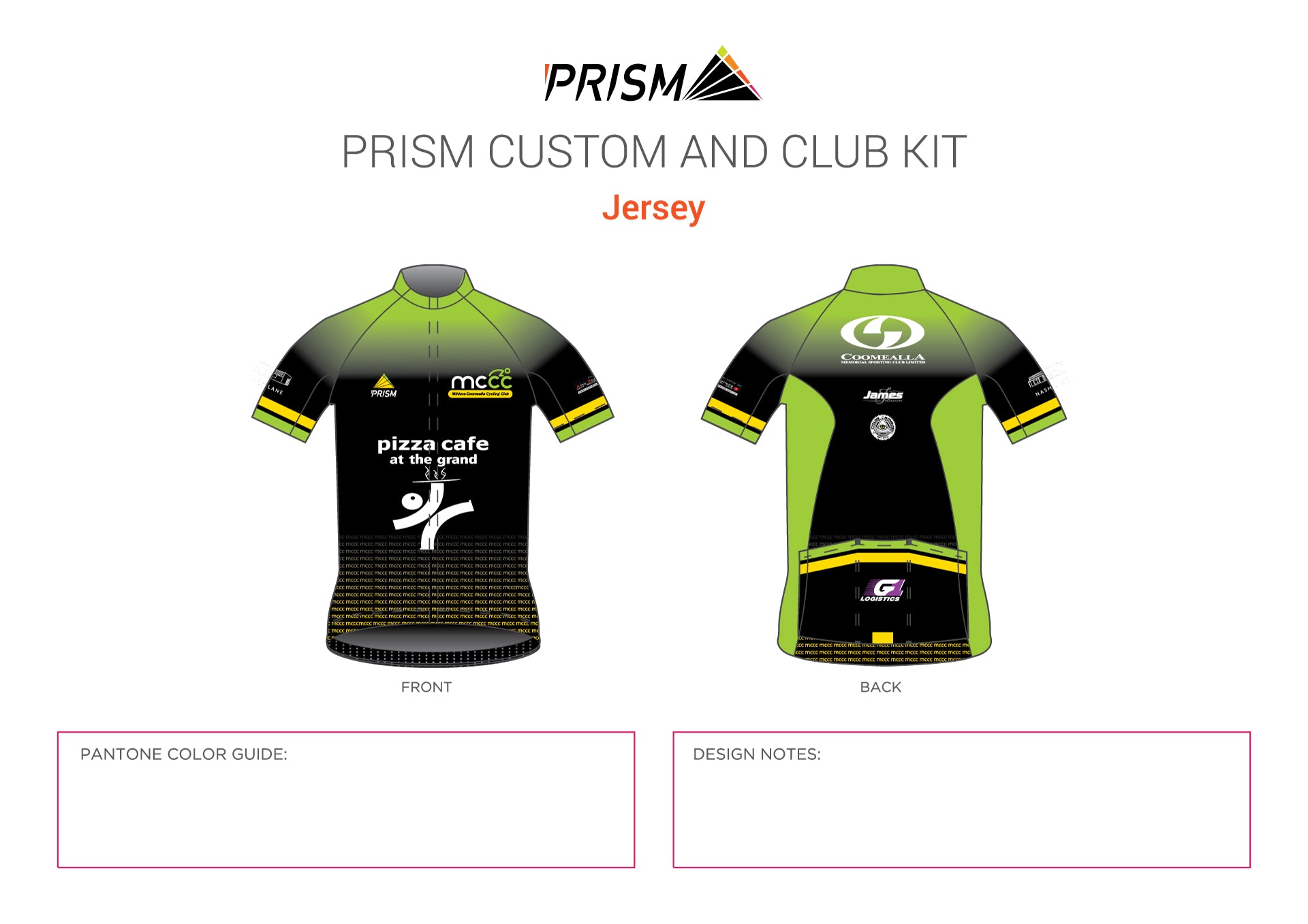 Men's Grand Tour Ligera Race Cut Jersey - Alternate Design