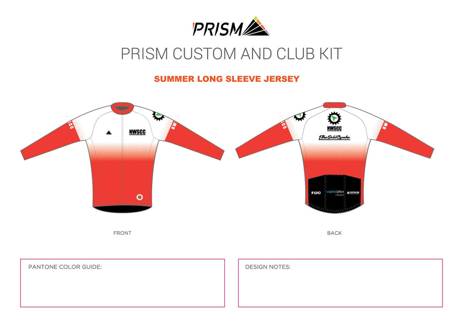 Men's Grand Tour Ligera Summer Longsleeve Jersey Race Cut Jersey