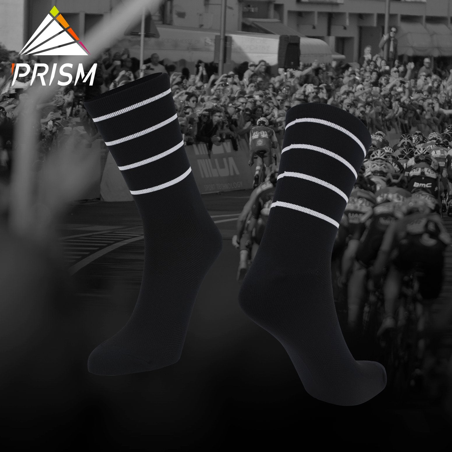 Black Seafarer Stripe Sock