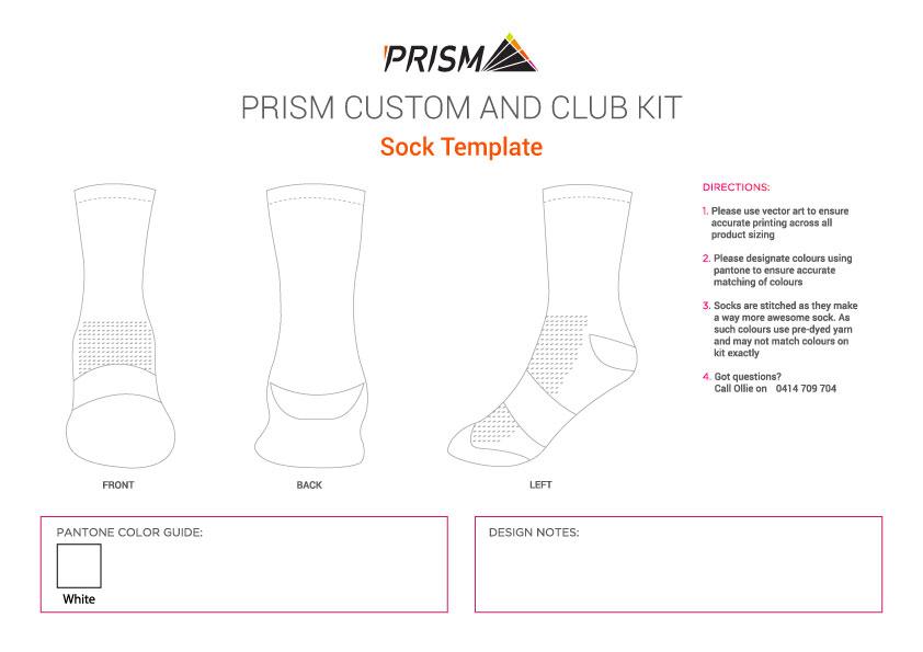 3 Pack of Prism Socks  - Black/White/Navy