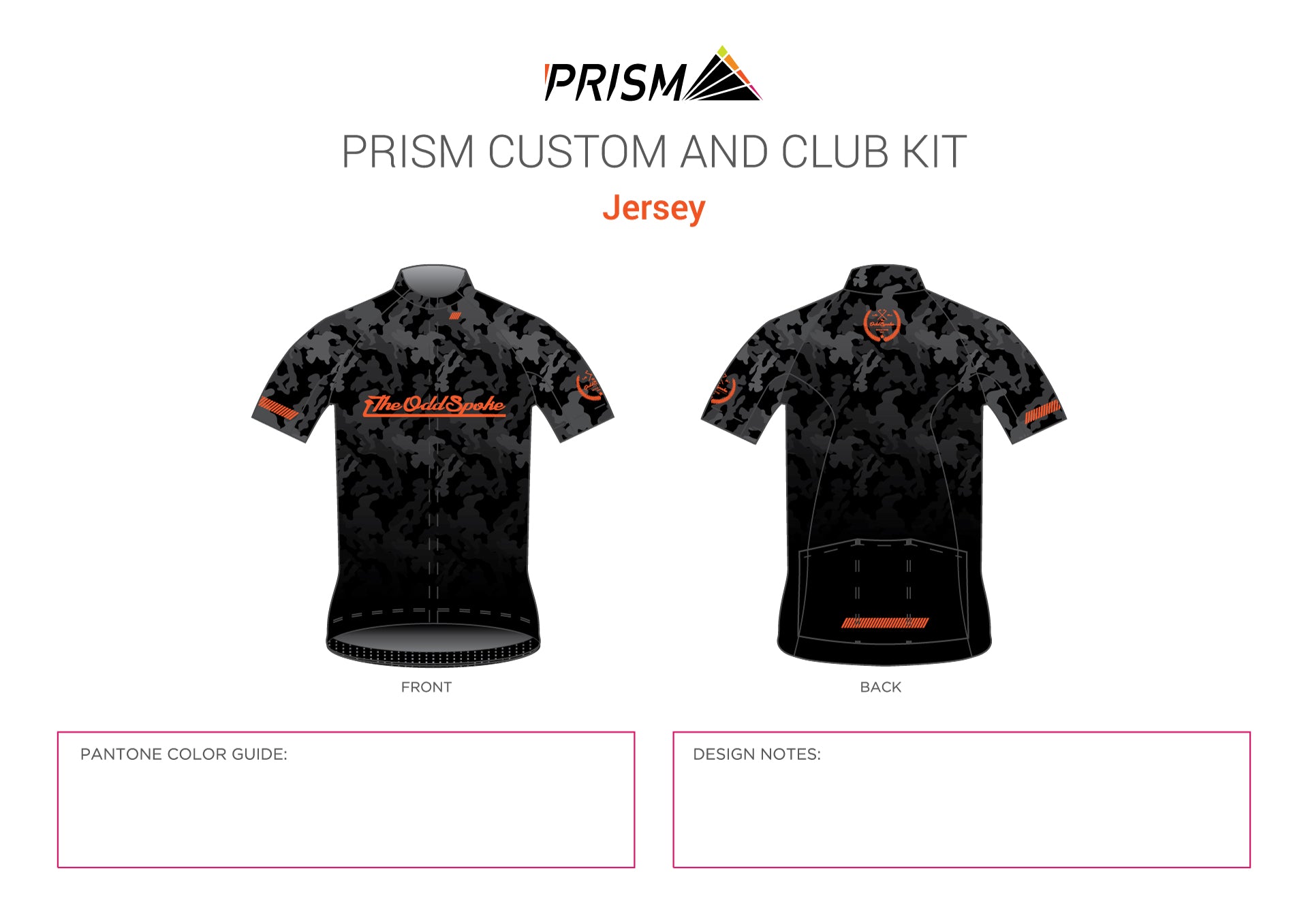 The Odd Spoke Men's Grand Tour Jersey