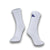 White sock Navy Logo - 2 Pack