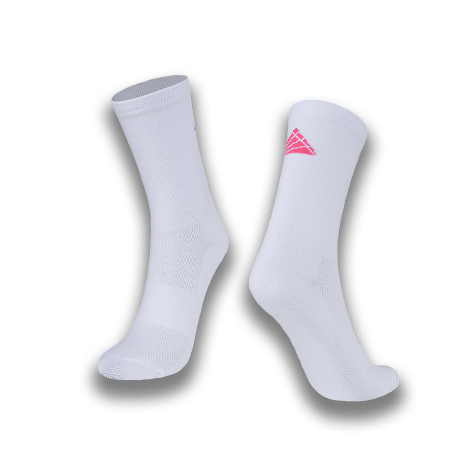 White and Fuschia Logo